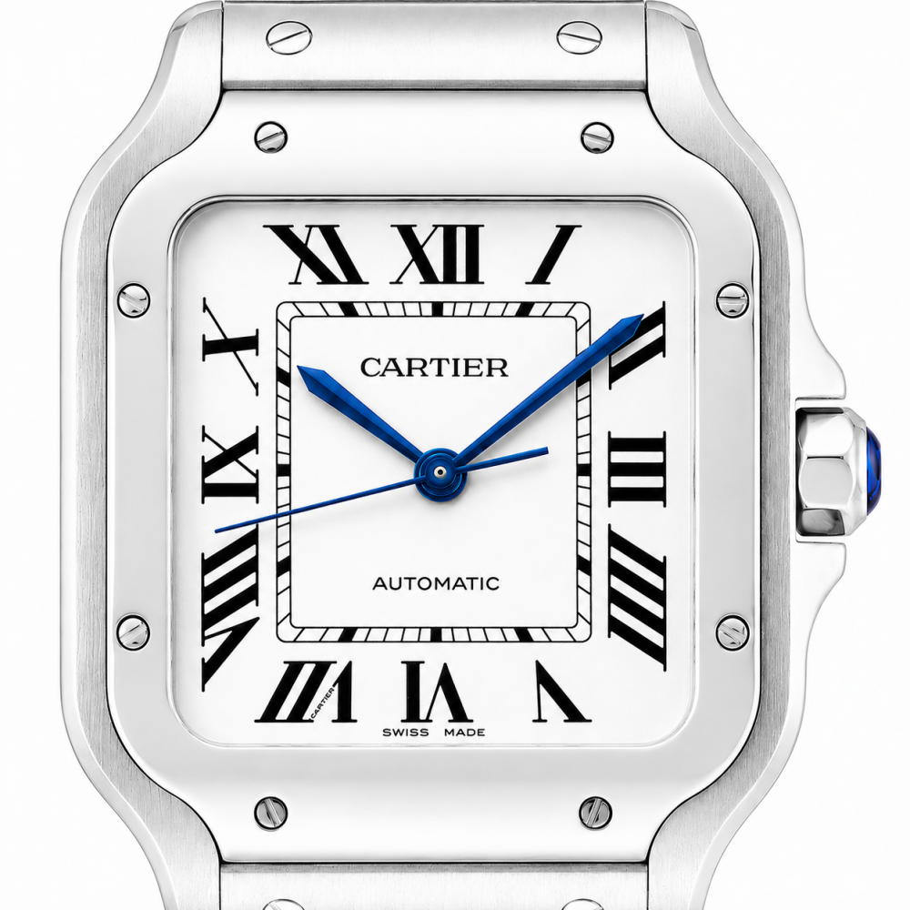 Cartier Santos Medium Size WSSA0029 White Dial Watch